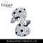 Wedding Jewelry Mix Color Rhinestone Heart Shape Stud Earrings Jewelry in Fashion Style