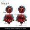 2014 Fashion Jewelry Red Crystal Earring Dangle Diamond Earrings Jewelry for Women