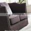 Leisure coffee color fabric sofa AL026