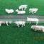 Building model cow, scale animals for Nscale, plastic building resin farm white cow for 1/150