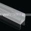 Hot sale easy install extravagant design seamless alim recessed led aluminum profile with diffuser