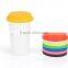 colorful foldable eco-friendly anti-dust custom silicone coffee cup cover
