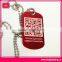 Custom aluminum qr code dog tag with laser engraving