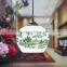 Jingdezhen Pastel Decal Outdoor Pendant Light Ceiling Pendant Light