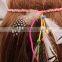 Feather Headdress Boho Carnival Headpiece Headband Braided Hairband Gypsy Gatsby