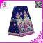 2015 Newest Royal Blue/pink Velvet Embroidered CCL-000E Heavy Velvet Fabric With Fashion Design