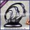 Abstract decor resin face sculpture for home decoration