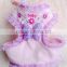 Pet Purple Butterfly Flowers Harnesses/ Dog baby Harnesses with Flower and Butterfly/soft mesh and Leashes