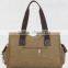 Khaki cotton canvas handbags wholesale
