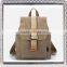 Casual lady canvas backpack bag women