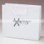 customized top-up white shopping paper bags with logo