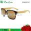 High quality natural bamboo sunglasses mens UV400 ce