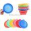Contemporary promotional colorful silicone folding bowl pet