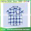 Hot sale high quality children boys cotton grid shirt from china manufacturer