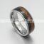 Fine Jewelry Two Tones Koa Wood Titanium Ring