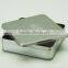 plain white/silver tin metal box tin can