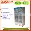 Double door Electric pepsi vertical display fridge freezer