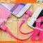 PNGXE Hot selling 360 degree rotating 2in1 usb charge cable for iphone and samsung