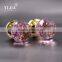 luxury shining door locks handle zinc ping crystal door handles