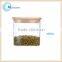 airtight glass container food storage jar with bamboo lid manufacturers