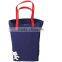  China supplier custom canvas tote bag leather handles