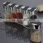 Glass Spice Storage Dispenser Containers Spice Jar w Rack 3.5 oz