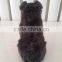 furry lifelike realistic animal figurines simulated dog with clothes