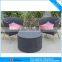 rattan cafe furniture coffee table and cafe chairs