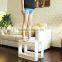 Detachable Three Storage Shelving Plastic movable pulley Slide Out Storage Rack