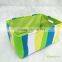 fashion cloth storage basket with colorful pattern and handle