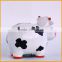 Lovely cheap resin cow piggy coin bank for kids