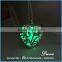 Fashionable Luminous Necklace Glow In Dark Hollow Heart Pendant Necklace