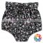 Adorable baby diaper florals ruffle waist cotton baby bloomers shorts