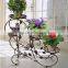 Classic Plant Stand Shelf Holds garden 3 tier iron flower Pot stand