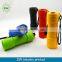 9LED plastic led round flashlight