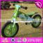 2017 New design original work cartoon wooden balance bike without pedals for toddlers W16C175