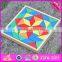 2016 new design educational bloccks toy wooden kids puzzles W14A182