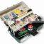 Three layers fishing box or tool box to store nail art,makeup,craft, fishing or pill products and tools