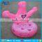 Durable cute pink pig animal inflatable chair