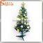 Artificial plastic mini led fiber optic pvc christmas tree ornament for home decoration lighted pine needle trees festival