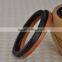 Custom color flowerer design rounded wooden bangle bracelet