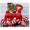 2015 Christmas pajamas outfits gigle moon remake Persnickety kids unisex stripe red sets