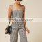 Runwaylover 5447 Sexy Ladies Sexy Plaid Sexy Strap Playsuit
