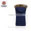 New style autumn winter unisex slim warm padded vest with detachable hood for wholesale clothing