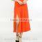 China supplier women loose front slit cotton gaucho pants