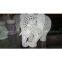 Elephant Trunk Up Marble Sculpture Russian Art Animal Figurine Stone Statue