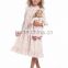 Wholesale long sleeve girls Christmas night gown with ruffle hem