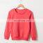 Latest 100 Cotton Solid Color Sweatshirt Design For Kids