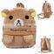 Cute Plush Animal Bag Plush Backpack For Kids