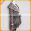 2015 spring gray adult women's fitted Jsfur Brand roll sheep lamb fur coats
